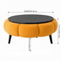 Atelier Del Sofa Papatya 60 - Naranja, Mármol Negro